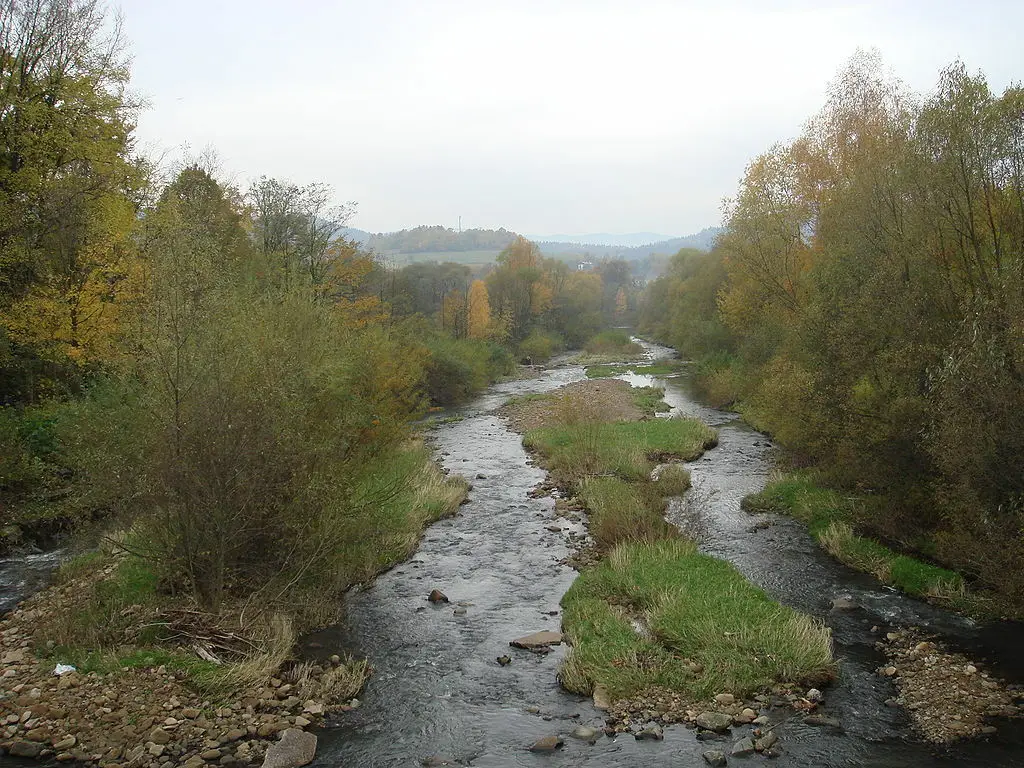 Rzeka Olza z dopływami nie wymienionymi w wykazie