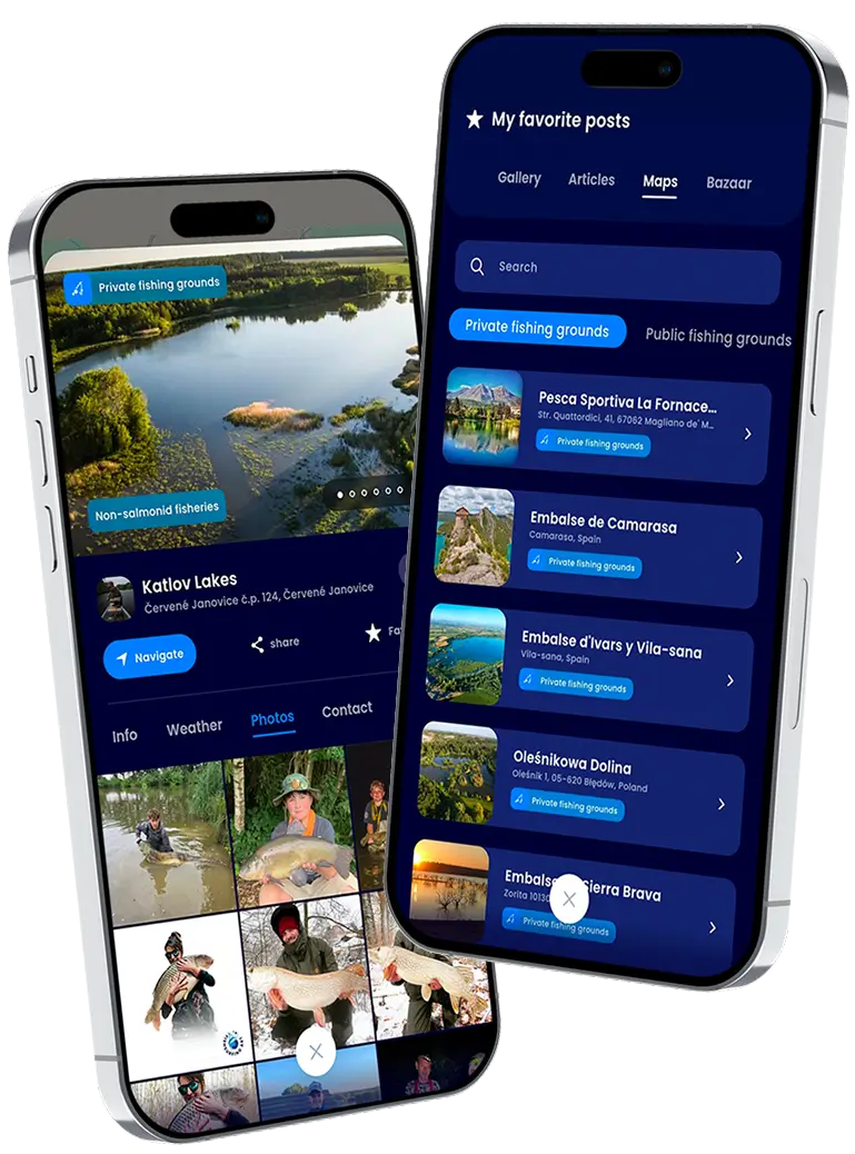 Fishing ground detail and user's favorite posts