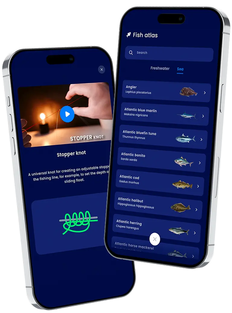 Fishing knots and fish atlas