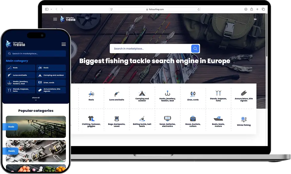 Mobile and laptop preview of Fishsurfing Marketplace