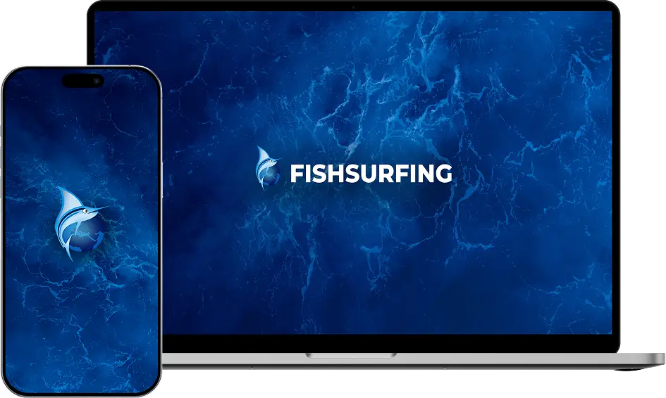 Preview of Fishsurfing Ocean wallpaper