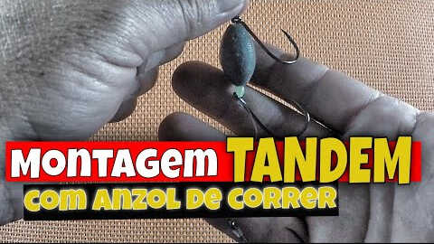 montagem de pesca tandem