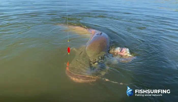 Underwater floats allow strategic setting in places where catfish are actually migrating or resting.