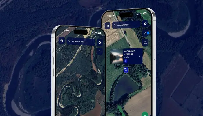 Meanders, tributaries, dams and obstacles. You can find all this out from a fishing map before your outing.