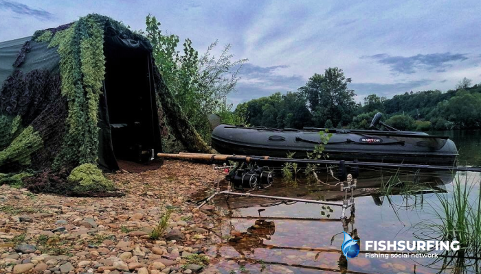 A perfectly prepared angler for a multi-day trip. Quality camping gear is essential in this case.