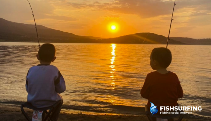 With your help, children will find their own way to fishing, which will be full of great experiences.