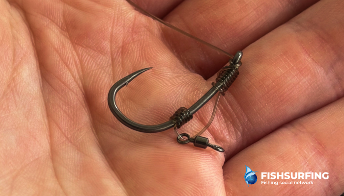 Sharp and extremely strong hooks are an essential part of the setup.