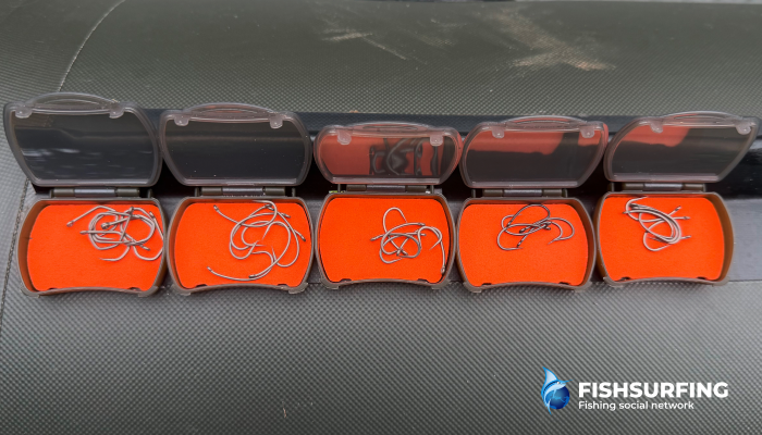 Keep your hooks in dedicated tackle boxes to make sure they stay safe and protected from damage.