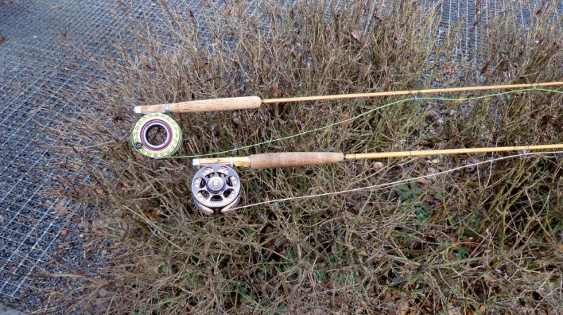 Bambus rozštípaný a znovu slepený