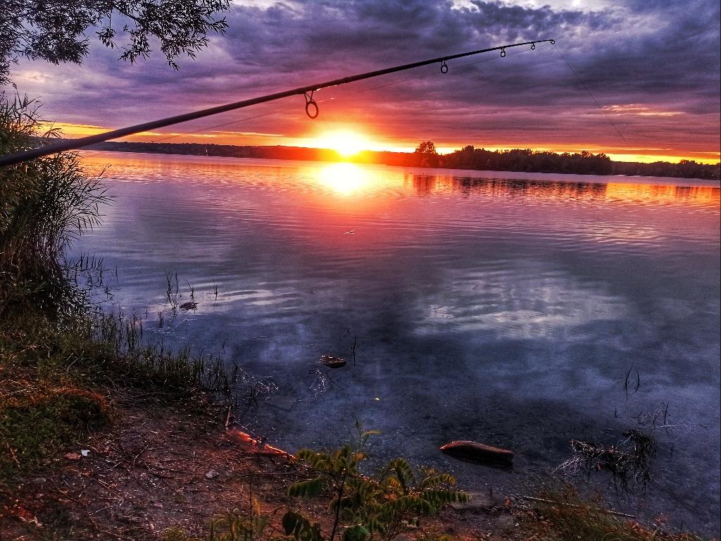západ slunce ☀️ na rybách je vždy krásně 🎣🙂